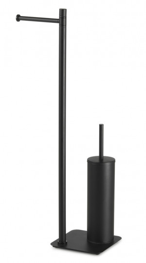 Gedy Artu, стойка: бумагодержатель/металлический ёрш, цвет черный матовый Gedy Artu, стойка: бумагодержатель/металлический ёрш, цвет черный матовый