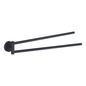 Gedy Eros, полотенцедержатель двойной поворотный, цвет черный матовый Gedy Eros, полотенцедержатель двойной поворотный, цвет черный матовый