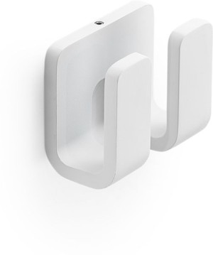 Gedy Outline, крючок двойной, цвет белый матовый Gedy Outline, крючок двойной, цвет белый матовый