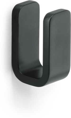 Gedy Outline, крючок одинарный, цвет черный матовый Gedy Outline, крючок одинарный, цвет черный матовый